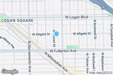 Map image of the property - 2447 N Mozart St