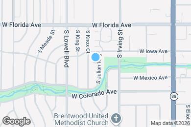 Map image of the property - 1633 S Julian Way