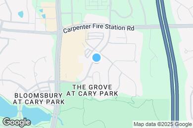 Map image of the property - Grove at Cary Park