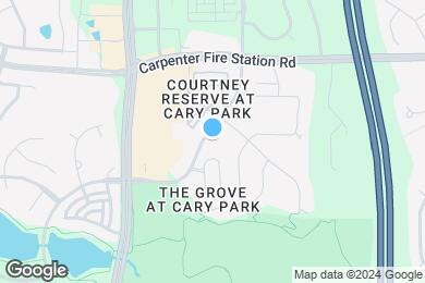 Map image of the property - The Grove at Cary Park