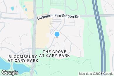 Map image of the property - The Grove at Cary Park