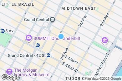 Map image of the property - 132 E 45th St