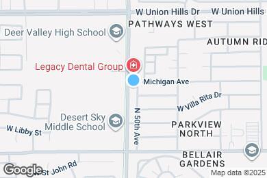 Map image of the property - 18048 N 50th Ave