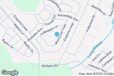 Map image of the property - 1401 Worcester Trail