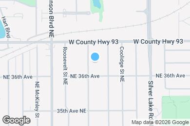 Map image of the property - 3617 Edward St NE