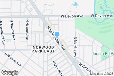 Map image of the property - 6259 N Milwaukee Ave