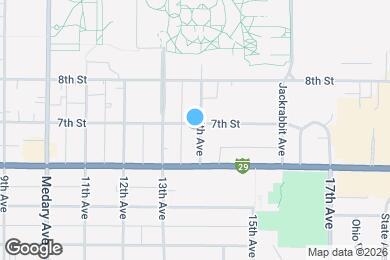 Map image of the property - 625 14th Ave