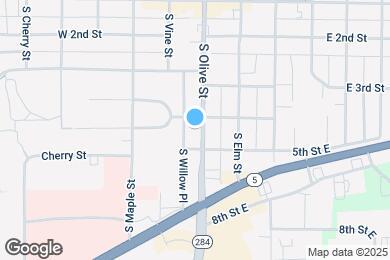 Map image of the property - 416 S Olive St
