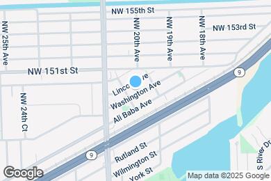 Map image of the property - 2057 Washington Ave