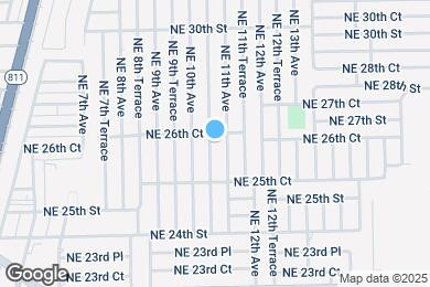 Map image of the property - 2640 NE 10th Terrace