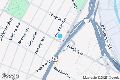 Map image of the property - 1007 North Ave