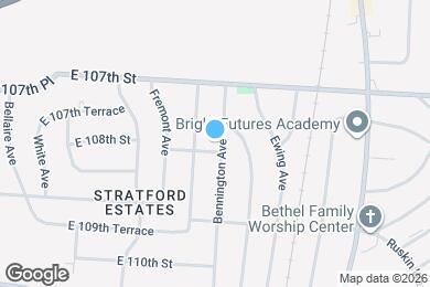 Map image of the property - 10716 Bennington Ave