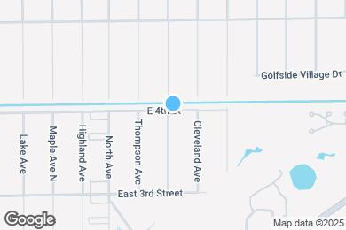 Map image of the property - 1400 E 4th St