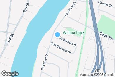 Map image of the property - 414 N Saint Bernard Dr