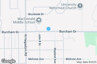 Map image of the property - 1648 Burcham Dr
