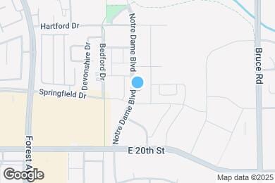 Map image of the property - 1889 Notre Dame Blvd