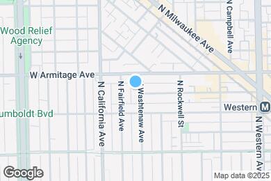Map image of the property - 1934 N Washtenaw Ave