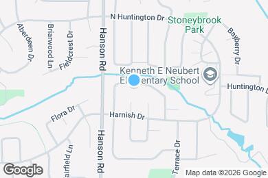 Map image of the property - 1405 N Parkview Terrace