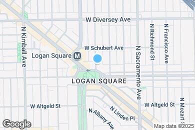 Map image of the property - 3124 W Logan Blvd