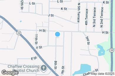 Map image of the property - 708 8th St