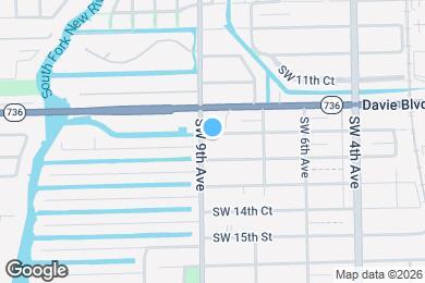 Map image of the property - 850 SW 12th Ct
