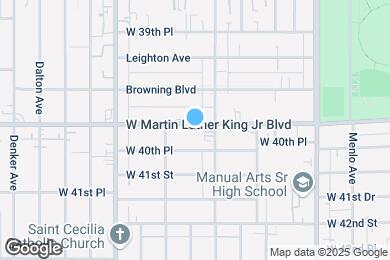 Map image of the property - 1222 W Martin Luther King Jr Blvd