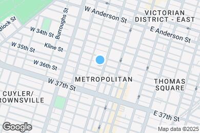 Map image of the property - 208 W 35th St