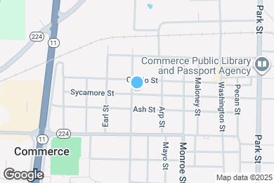 Map image of the property - 1618 Sycamore St