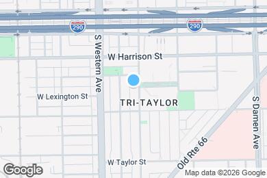 Map image of the property - 722 S Oakley Blvd