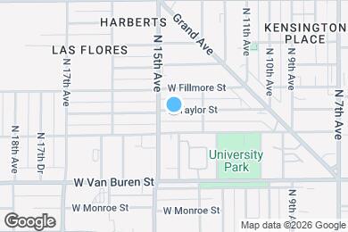 Map image of the property - 1333 W Taylor St