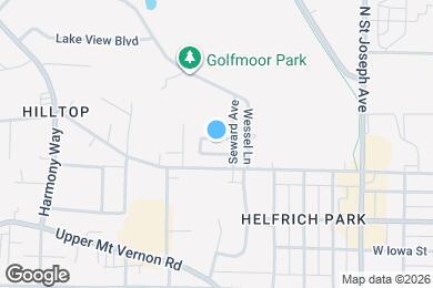 Map image of the property - 2614 W Oregon St