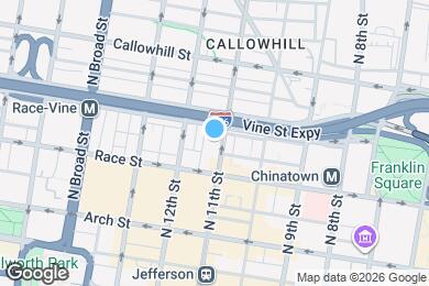 Map image of the property - 1100 Vine St