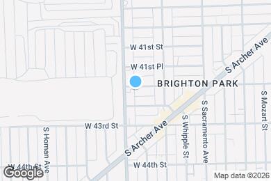 Map image of the property - 3145 W 42nd St