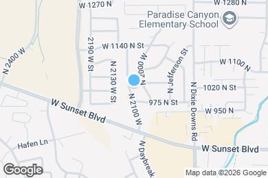 Map image of the property - 1010 N 2100 W