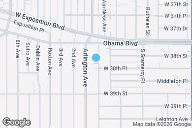 Map image of the property - 3819 S Van Ness Ave