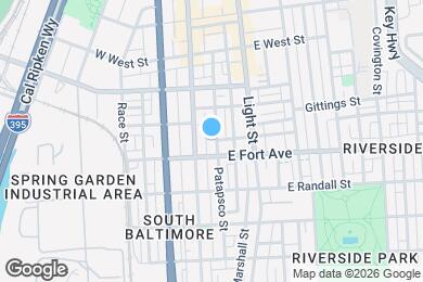 Map image of the property - 1448 Patapsco St
