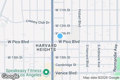 Map image of the property - 3057 West Pico Apartments
