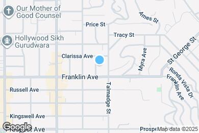 Map image of the property - 1922 N Hoover St