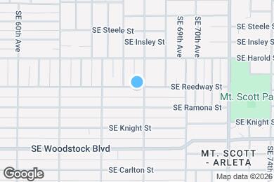 Map image of the property - 6636 SE Reedway St