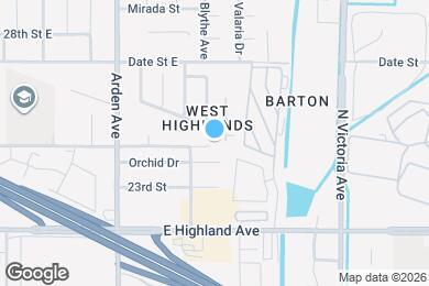 Map image of the property - 2680 E Highland Ave