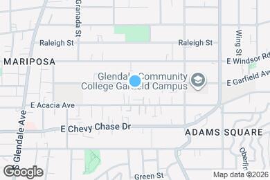 Map image of the property - 2-bedroom, 1-bath home in the heart of Glendale!
