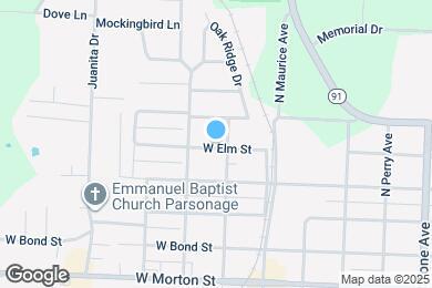 Map image of the property - 1607 W Elm St