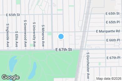 Map image of the property - 6626 S Kimbark Ave