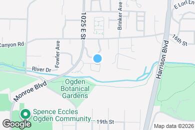 Map image of the property - 1077 E 1675 S