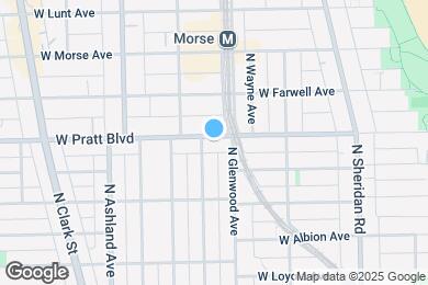 Map image of the property - 1415 W Pratt Blvd