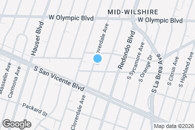 Map image of the property - 1130 S Cloverdale Ave