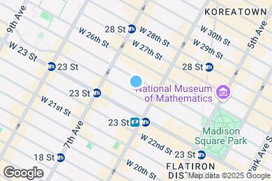 Map image of the property - 119 W 24 St