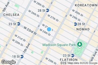 Map image of the property - 119 W 24th St