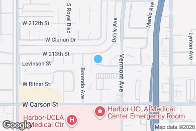 Map image of the property - 21329 Jaffrey Ave