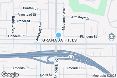 Map image of the property - 11516 Balboa Blvd